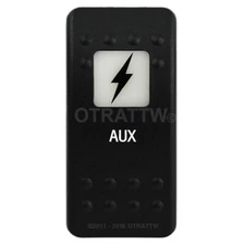 OTRATTW Carling Technologies Contura II Rocker only, AUX, WHITE LENS