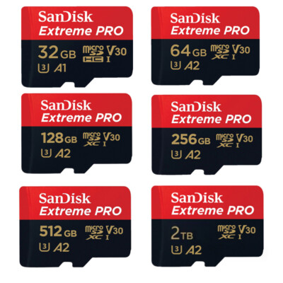 2TB 512GB 32GB Extreme Pro Micro SD Karte Speicherkarte C10 Memory Card TF Karte