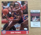 Isiah Thomas Signed Autograph Auto 8x10 Photo Pistons JSA COA