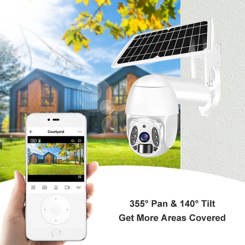 4G/WiFi 3MP HD Solar Power PTZ IP Camera Security CCTV Waterproof Outdoor Cam - Picture 9 of 12