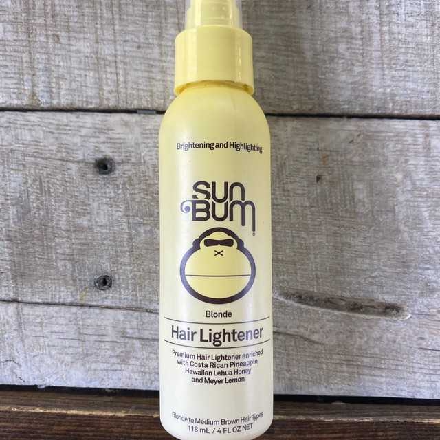 sun bum hair lightener on dyed hair