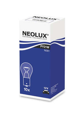 10x Stück PY21W 12V 21W BAU15s (gelb) NEOLUX Autolampe Glühbirne Birne Halogen.