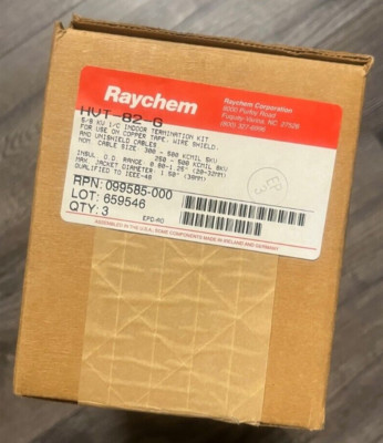 Raychem HVT-82-G Indoor Termination Kit  -Box of 3-