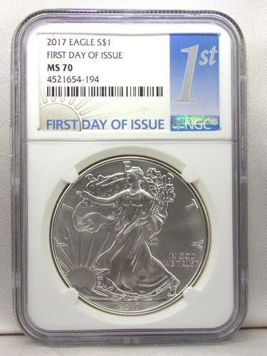 2017 P American Silver Eagle NGC MS 70 First Day 4521654-194