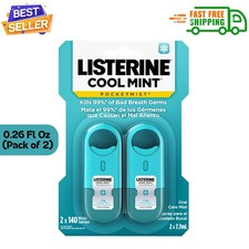 2-Pack Listerine Pocketmist Cool Mint Oral Care Mist to Get Rid Of Bad Breath ..
