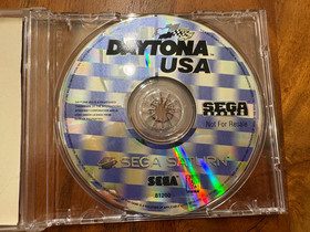 Daytona USA (Sega Saturn, 1995) Not For Resale Disc and Cover
