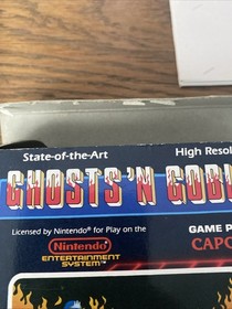 Ghosts 'n Goblins Nintendo NES 1986 CIB 3 Screw Complete With Inserts
