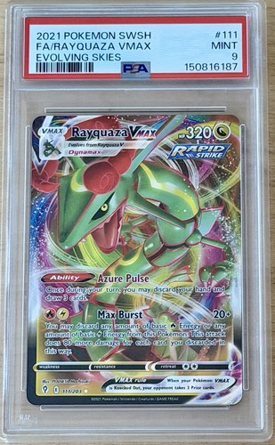 Rayquaza VMAX graded PSA 9 for sale on eBay