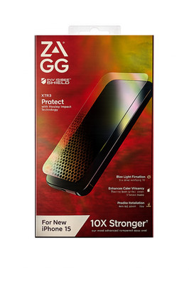 ZAGG InvisibleShield Glass XTR3 iPhone 15 Screen Protector  10X Stronger NEW