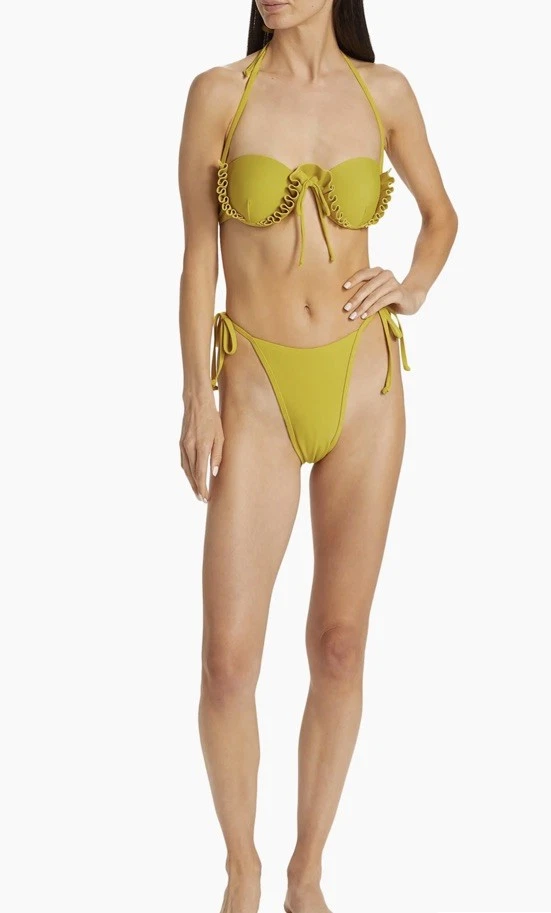 Yellow Solid Bikini Swimwear for Women for sale | eBay