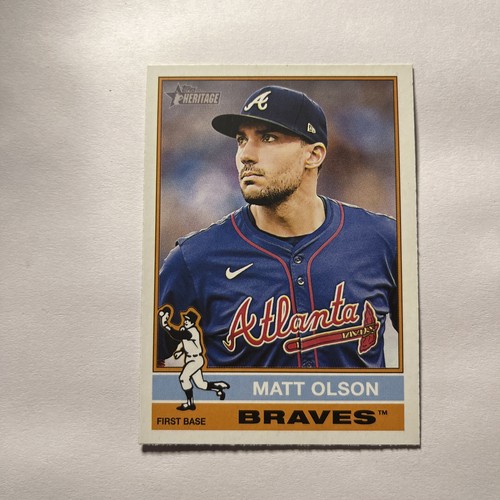 2025 Topps Heritage #102 Matt Olson | Baseball Card