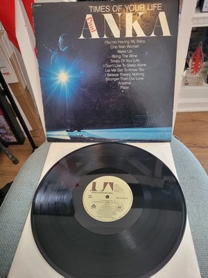Paul Anka Times Of Your Life Record 33 RPM 12'' Vinyl LP UA-LA569-G,-LP/CVR-VG++