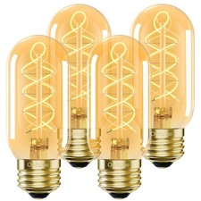 E26 LED Bulb 4W Equivalent 40 Watt,Vintage Edison Bulbs,Warm White 2200K Amber E
