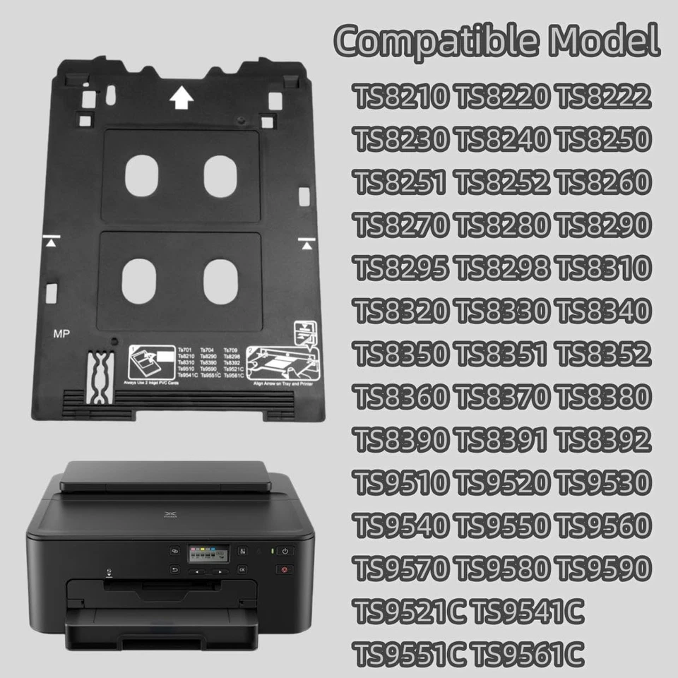 Inkjet PVC ID Card Tray For Canon PIXMA TS701 TS702 TS703,TS83xx Series Printers - Image 3 of 4