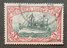 Dt. Kolonie Dt.-Ostafrika MiNr. 39 I A b gestempelt, gepr. Steuer (A 352)