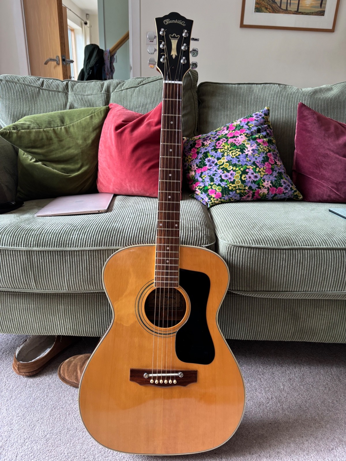 Vintage Kiso Suzuki 9510 acoustic guitar - MIJ 1979 -  super rare in Ex con!