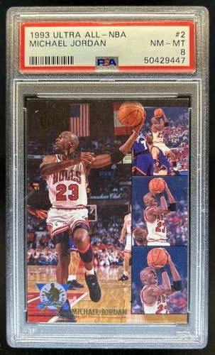 1993-94 Fleer Ultra Michael Jordan All NBA #2 Bulls PSA 8