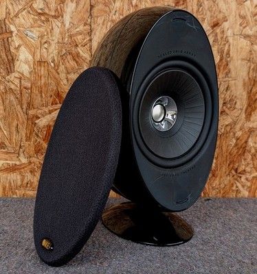 1x KEF Satellit SP3513 * High End Heimkino HTS 3001 Hochglanz schwarz EGG + Fuß