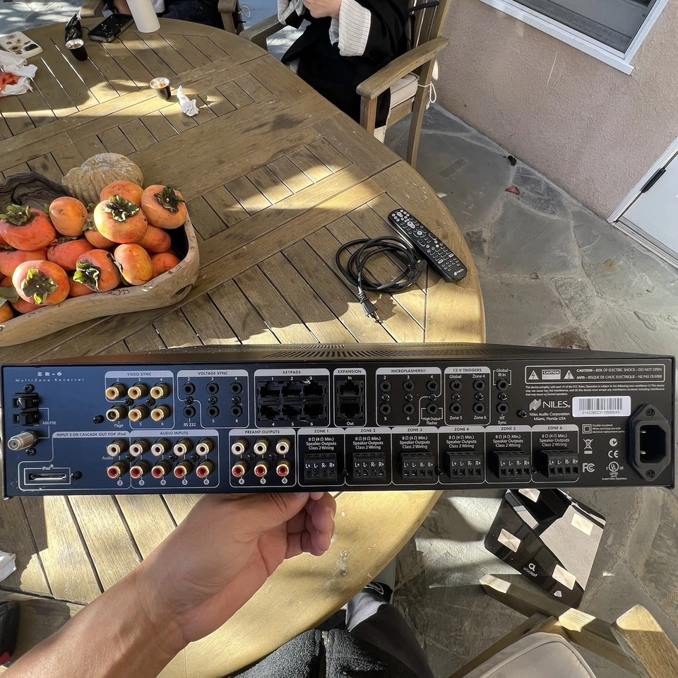 Niles ZR-6 Multi-Zone Receiver – Tested – With Remote & Power Cable - Image 2 of 4