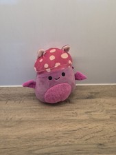 5" Squishmallow – Cosimo the Pink Mushroom Bat – Plush Soft Toy