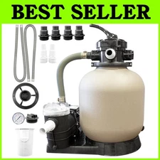Complete Pool Filtration Kit - 14" Tank, Single Speed Pump