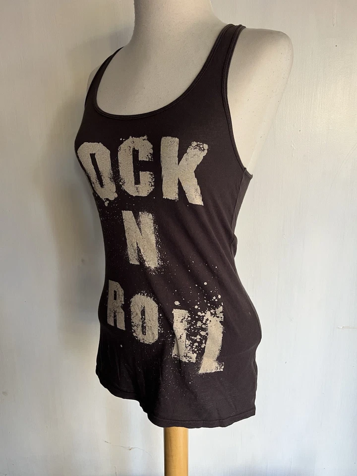 ROCK N' ROLL Official Women's I LOVE H81 Racerback Tank Top Shirt Size Small - Image 4 of 4