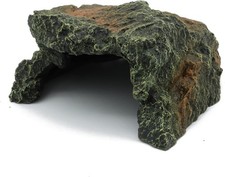 Reptile Rock Hide Cave, Aquarium Habitat Decor Rock Tortoise Hideout for Lizards
