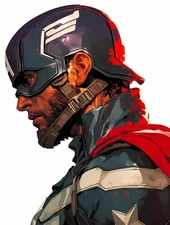 Captain America Portrait (14) Fridge Magnet Lot Up