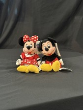 Disney Multicolor Minnie And Mickey Mouse Collection Stuffed Plush Toy Lot Of 2