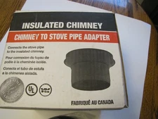 SuperVent 6" insulated chimney to 6" stove pipe adapter
