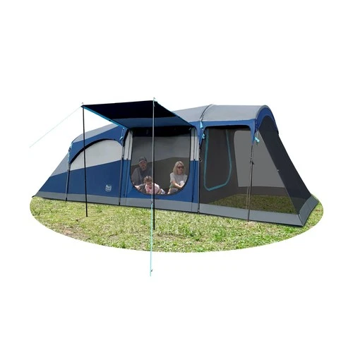 TIMBER RIDGE 8 Person Family Camping Tent with Screen Room, Double Layer Wate...