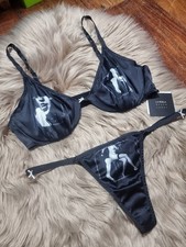 La Perla Black Label 94% Silk Cabaret bra & t...