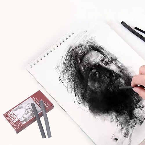 8Pcs/pack Sketch Drawing Willow Charcoal Bar Artist Painting Drawing Supplies - Picture 7 of 7