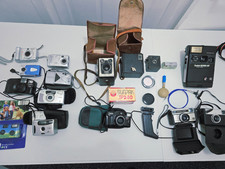 Job Lot Bundle Vintage Cameras Canon Kodak Nikon + Cases | Untested