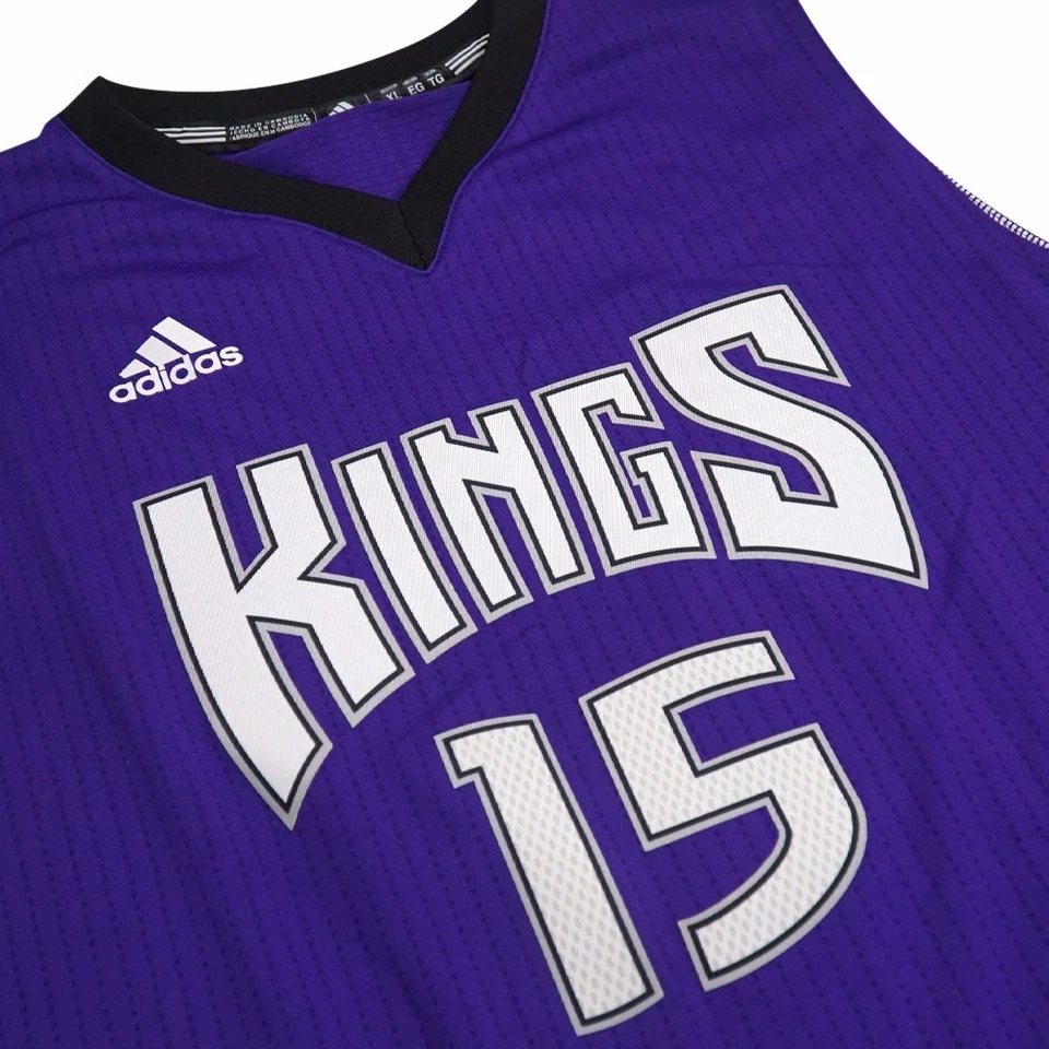 DeMarcus Cousins Sacramento Kings NBA Adidas Purple Youth Road Swingman Jersey - Image 3 of 4