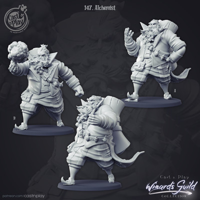 Alchemist Dungeons and Dragons Miniature D&D Fantasy Tabletop Miniature