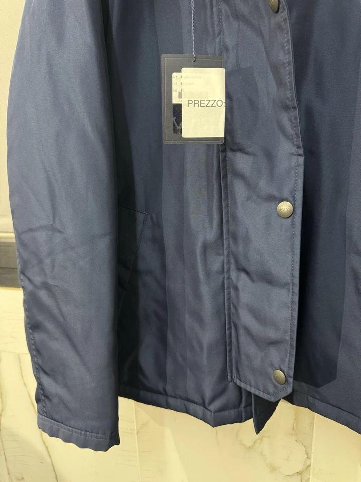 Fay Giubbotto Blu Con Cappuccio Luxury Fay Uomo XL - Immagine 3 di 4