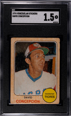 1974 Venezuelan Stickers David Concepcion - SGC 1.5 FR