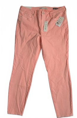 Ella Moss Peach Mid Rise Skinny Ankle Jeans Size 32