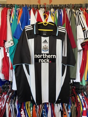 NEWCASTLE UNITED 2007 2009 HOME FOOTBALL SHIRT SOCCER JERSEY