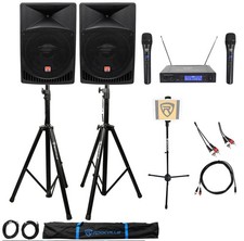 Rockville Pro Dual 15" ipad/iphone/Android/Laptop Powered Karaoke Machine/System