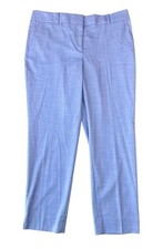 Talbots Hampshire Ankle Women's Trouser Pants Blue Size 14 NWT Straight Leg Work