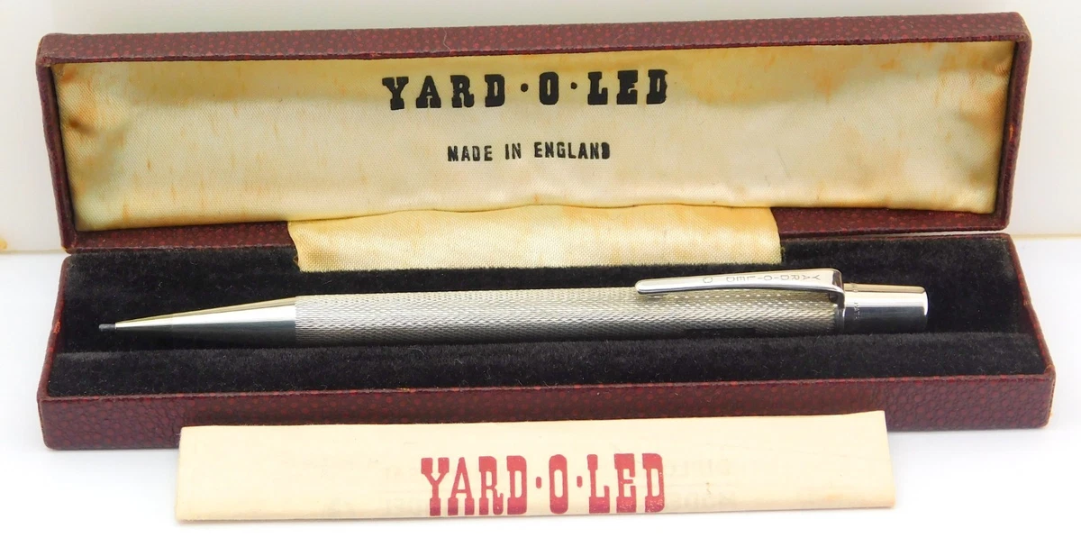 Vintage Solid Silver Yard O Led Propelling Pencil, London 1954