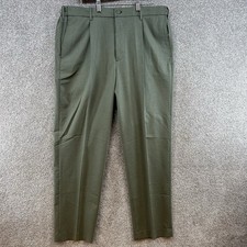 NWT Tommy Hilfiger Dean Relaxed Dress Pants Size 40x32 Sage Stretch Pleated