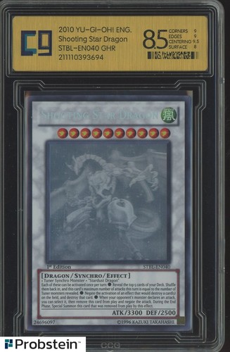 2010 Yu-Gi-Oh! 1st Edition STBL-EN040 Shooting Star Dragon Ghost Rare CCG 8.5