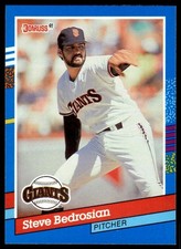 1991 DONRUSS STEVE BEDROSIAN #207 SAN FRANCISCO GIANTS 2702