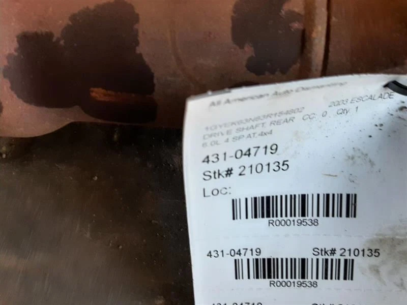 Eje de transmisión trasero 4x4 00-05 Chevrolet Tahoe 15109402 Foto 4 de 4