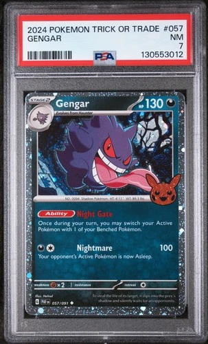 2024 POKEMON TRICK OR TRADE #057 GENGAR PSA 7