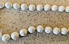 VINTAGE 60" WHITE MOLDED BEADED NECKLACE — photo 3