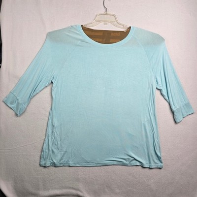 Honeydew XXL Light Blue 3/4 Sleeve Raglan Tee T-Shirt Women's intimate sleepwear
